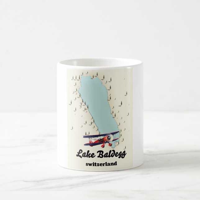 See Baldegg Schweiz Landkarte Kaffeetasse (Mittel)