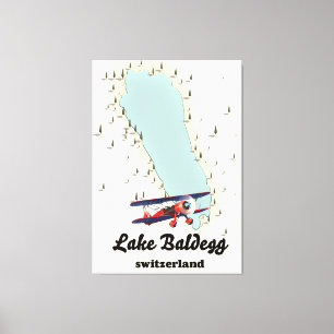 See Baldegg Schweiz Landkarte Leinwanddruck