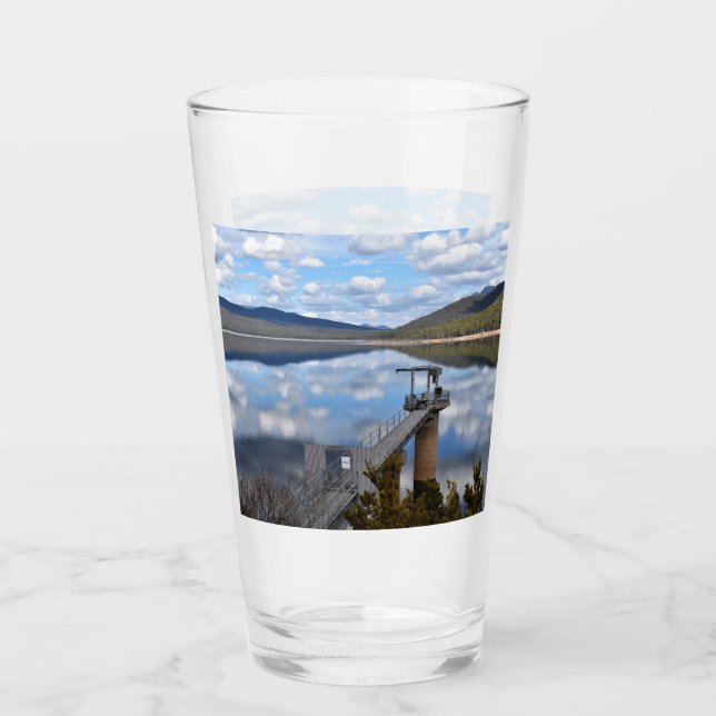 See Bellfield Wolken auf Stillwasser Glas (Vorderseite)