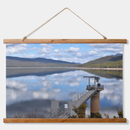 See Bellfield Wolken auf Stillwasser Wandteppich Mit Holzrahmen