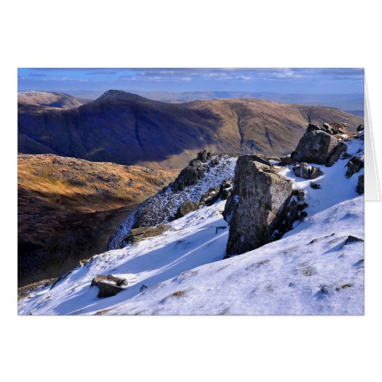 See-Bezirks-Winter - Ansicht von rotem Screes Karte