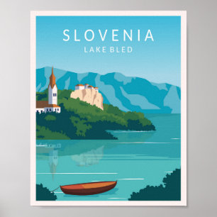 See Bled Slowenien Poster