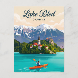 See Bled Slowenien Postkarte