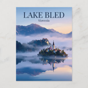 See Bled Slowenien Postkarte