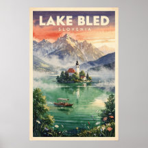 See Bled Slowenien Vintage Reise