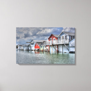 See Boathouses Leinwanddruck