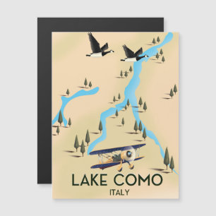 See Como Italien Karte Reiseplakat