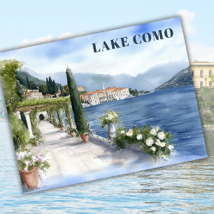See Como Italy Vacation Europe Travel Keepake Postkarte