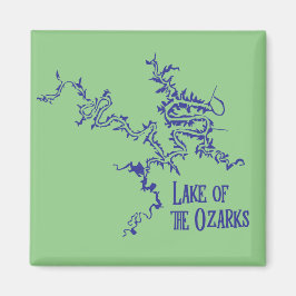 See der Ozarks Karte Magnet