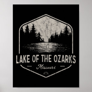 See der Ozarks Missouri im Freien Vintage  Poster