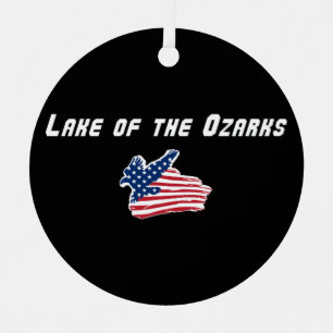 See des Ozark Missouri Patriotischer Adler Ornament Aus Metall