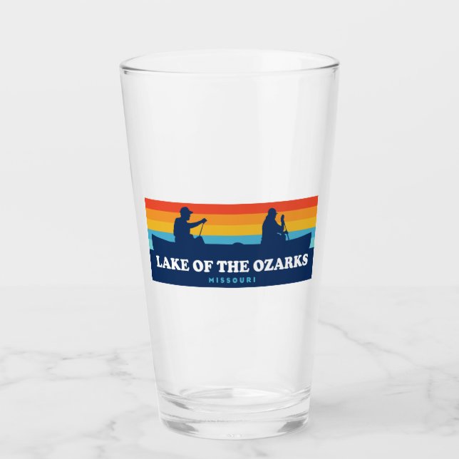 See des Ozarks Missouri Kanus Glas (Vorderseite)