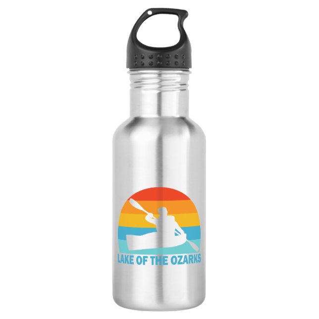See des Ozarks Missouri Kayak Edelstahlflasche (Vorderseite)