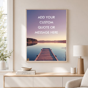 See Dock Sonnenuntergang - Erstelle Dein eigenes M Poster