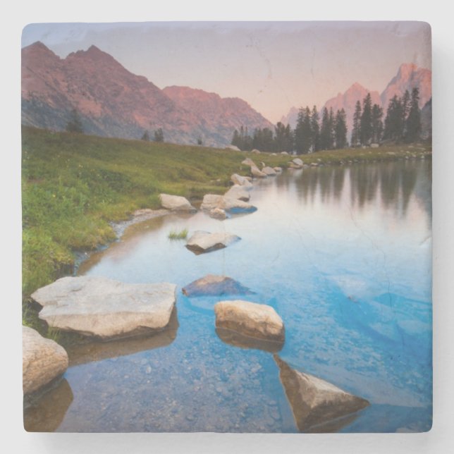 See-Einsamkeit Steinuntersetzer (Vorderseite)