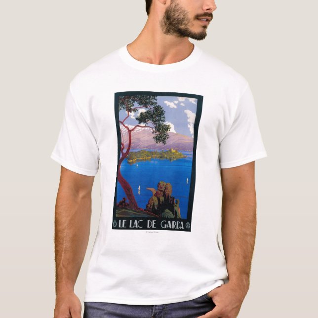 See Garda Reise-förderndes Plakat T-Shirt (Vorderseite)