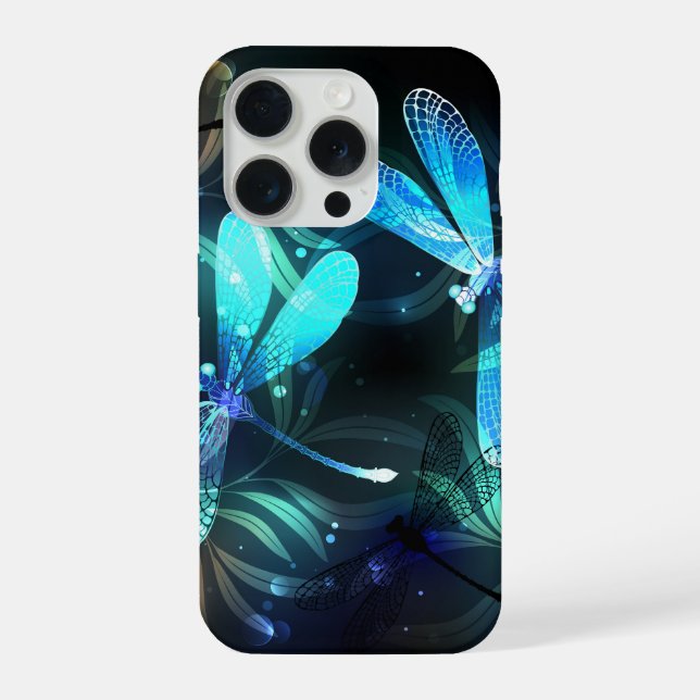 See Glühende Libellen iPhone 15 Pro Hülle (Rückseite)