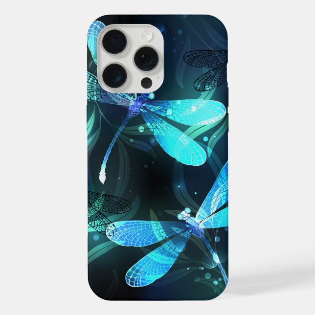 See Glühende Libellen iPhone 15 Pro Max Hülle (Rückseite)