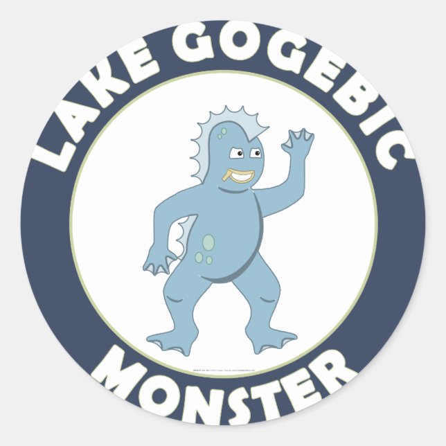 See Gogebic Monster Runder Aufkleber (Vorderseite)