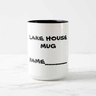 See-Haus-Namen-Tasse Zweifarbige Tasse