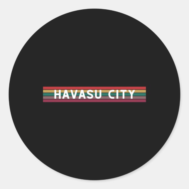 See Havasu Städteabenteuer Urlaub Residenz Runder Aufkleber (Vorderseite)