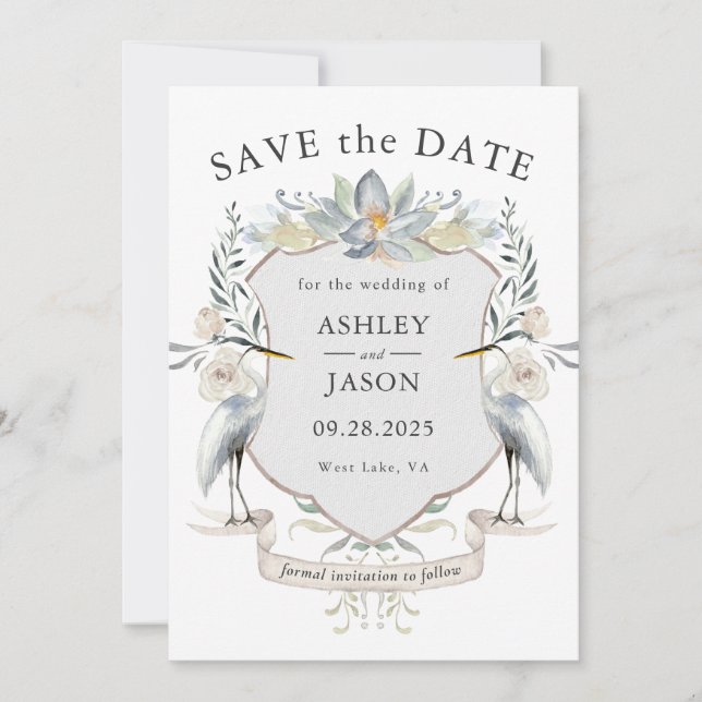 See Hochzeit Natur Save the Date Inspiriert (Vorderseite)