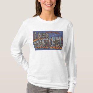 See Hopatcong, New-Jersey - große Buchstabe-Szenen T-Shirt