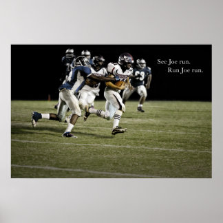 See Joe run Poster