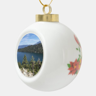 See-Kaskade in Südlake tahoe Keramik Kugel-Ornament
