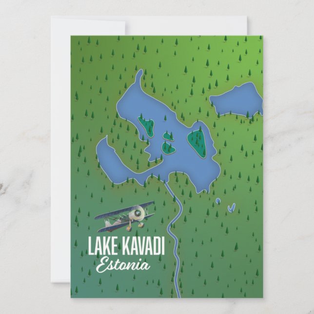 See Kavadi Estland Karte (Vorderseite)