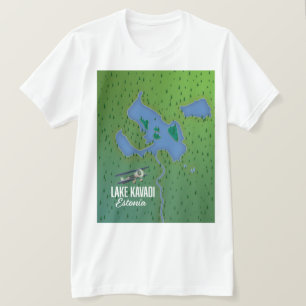 See Kavadi Estland Karte T-Shirt