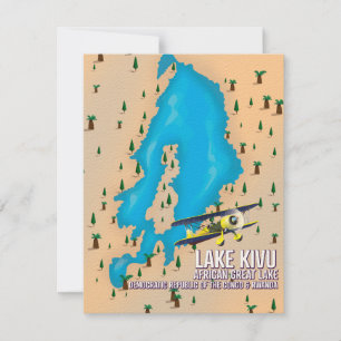 See Kivu Great African Lake Reise Karte.