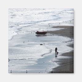 See kommt bei Dämmerung ans Ufer Magnet