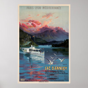 See Lac Annecy Auvergne-Rhône-Alpes Paris Lyon Poster