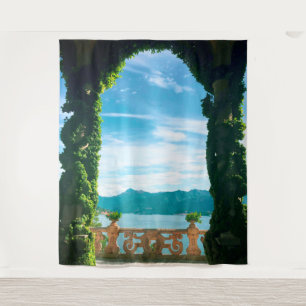 See Lake Como Italien   Wandbild Hintergrund Wandteppich