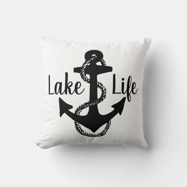 SEE LIFE + ANCHOR - beidseitig | Kissen (Vorderseite)