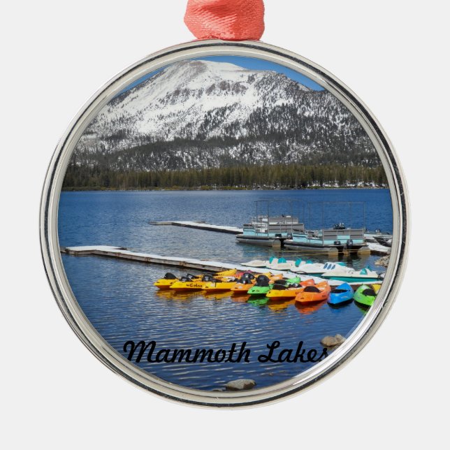 See-Mary-Mammut, CA Silbernes Ornament (Vorne)