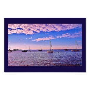 See Mendota Boote Fotodruck