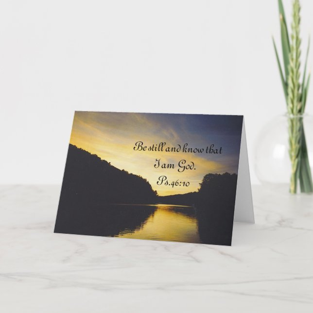 See mit Schrift Karte (Vorderseite)