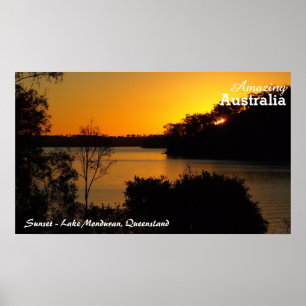 See Monduran Sonnenuntergangplakat Poster