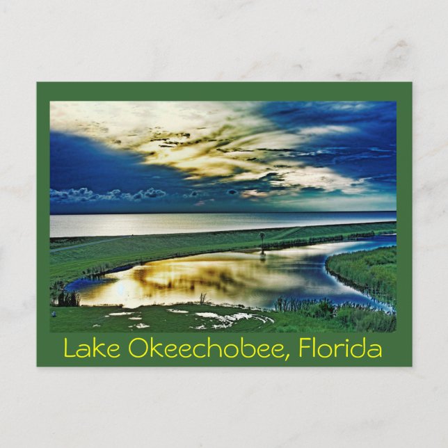 See Okeechobee, Florida, USA Postkarte (Vorderseite)