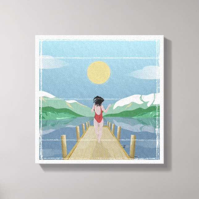 See Rotoiti Neuseeland Leinwanddruck (Vorderseite)