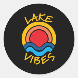 See S Lake Mode Urlaub Runder Aufkleber