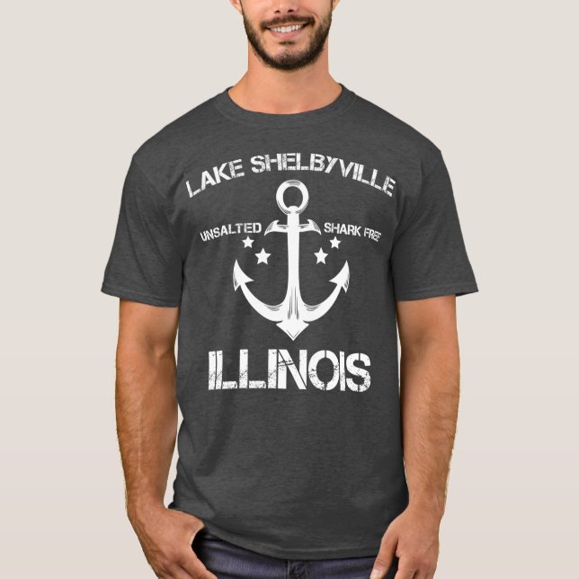 SEE SHELBYVILLE ILLINOIS Camping der Sonnenfischer T-Shirt (Vorderseite)