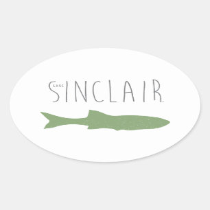 See Sinclair Ovaler Aufkleber