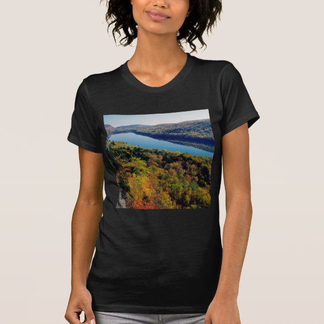See-Stachelschwein-Berge T-Shirt (Vorderseite)