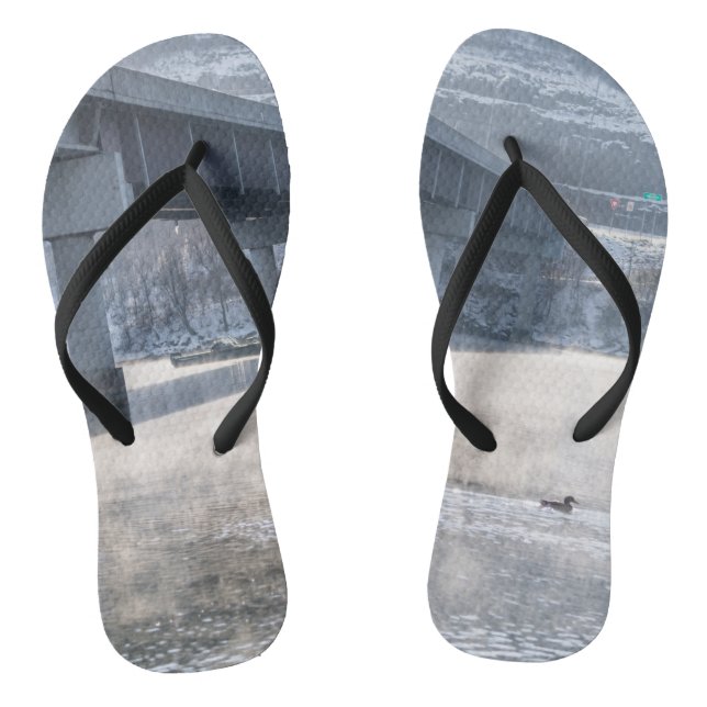 See Taneycomo Foggy Winter Angeln Flip Flops (Fußbett)