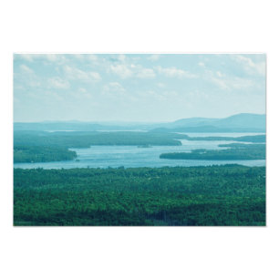 See- und Bergblick Fotodruck