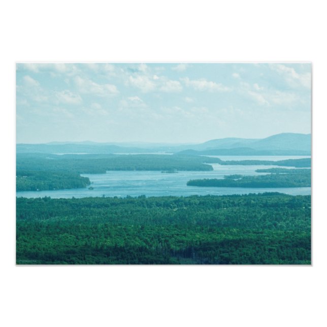 See- und Bergblick Fotodruck (Vorne)