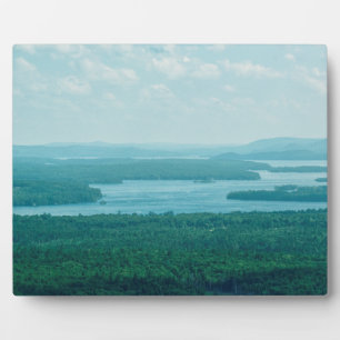 See- und Bergblick Fotoplatte